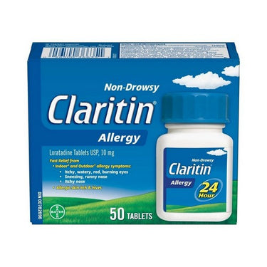 Claritin, Allergy Medicine 24 Hour Non Drowsy Relief, 10 Mg, 50 Tablets