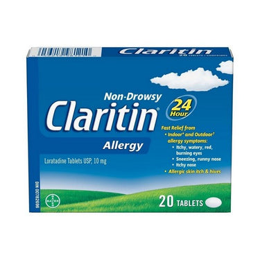Claritin, Allergy Medicine 24 Hour Non Drowsy Relief, 10 Mg, 20 Tablets