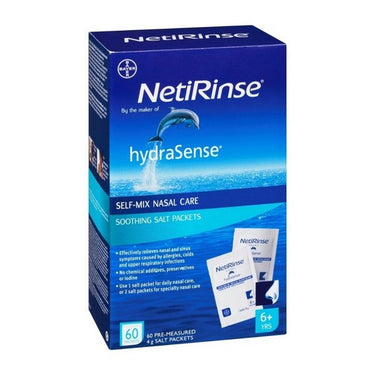 HydraSense, NetiRinse Soothing Sinus Relief Salt, 60 Count