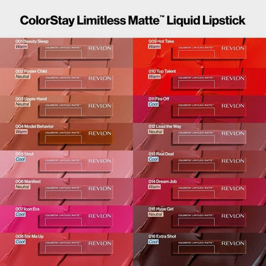 Revlon, ColorStay Limitless Matte Liquid Lipstick 002 Poster Child, 0.17 Oz (Case Of 2)