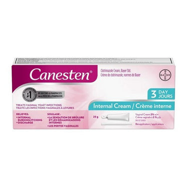 Canesten, 3 Day Internal Cream For Yeast Infection, 25 Grams