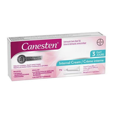 Canesten, 3 Day Internal Cream For Yeast Infection, 25 Grams