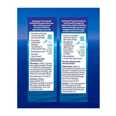 HydraSense, Advanced Eye Drops, 20 Ml