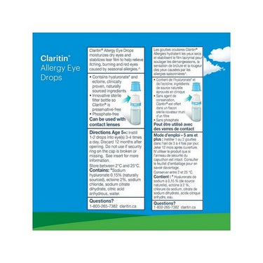 Claritin, Allergy Eye Drops, 10 Ml
