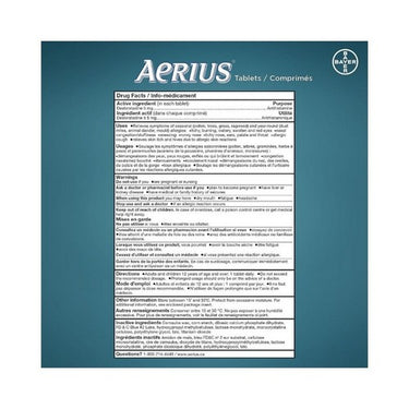 Aerius, Allergy Medicine Fast Relief 24 Hour, 70 Tablets