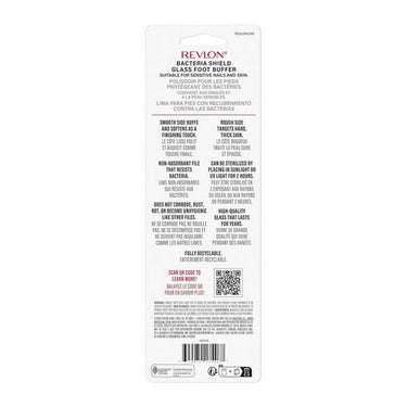 Revlon, Bacteria Shield Glass Foot Buffer, 1 Count (Case Of 3)