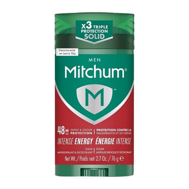 Mitchum, Men Triple Odor Defense Antiperspirant And Deodorant Intense Energy, 76 Grams
