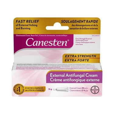 Canesten, Extra Strength External Antifungal Cream For Yeast Infection, 15 Grams