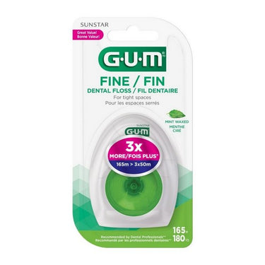 Butlerweave Waxed Dental String Floss Mint 165 Meter 1 Count by Sunstar Gum
