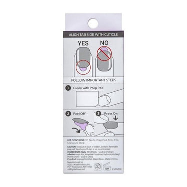 KISS Products, Impress French Press On Nails Ideal Medium Coffin, 30 Count (Case Of 3)