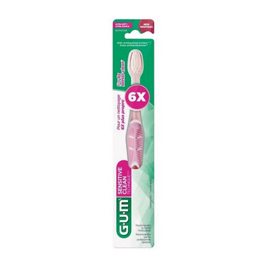 Sensitive Clean Toothbrush Compact Ultra Soft Bristles 1 Count by Sunstar Gum