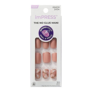 Impress No Glue Mani Press On Nails Design Kingdom 30 Count (Case Of 3) by KISS Products