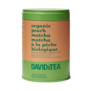 Organic Peach Tea Matcha Tin 65 Grams (Case Of 6) by DavidsTea