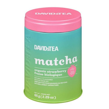 Organic Strawberry Tea Matcha Tin 65 Grams (Case Of 6) by DavidsTea