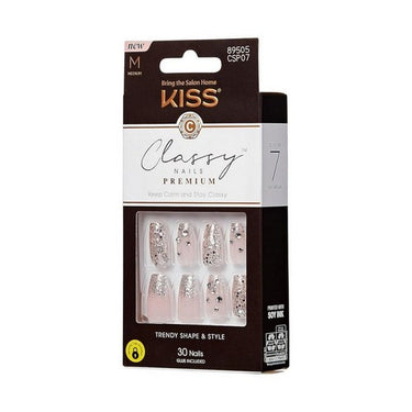 Classy Press On Nails My Muse 30 Count (Case Of 2) by KISS Products