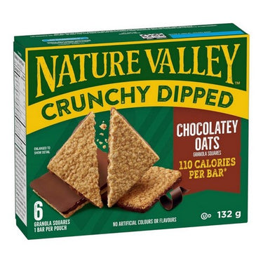 Crunchy Dipped Oat And Dark Chocolate Granola Squares 132 Grams (Case Of 6) by Nature Valley