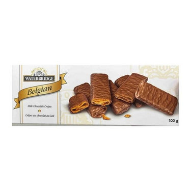 Belgian Chocolate Crepes 100 Grams (Case Of 16) by Waterbridge