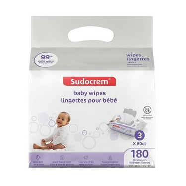 Pure Water Baby Wipes 180 Count by Sudocrem