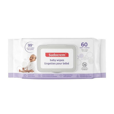 Pure Water Baby Wipes 60 Count by Sudocrem