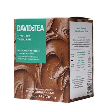Hazelnut Chocolate Tea Pack 12 Count (Case Of 6) by DavidsTea