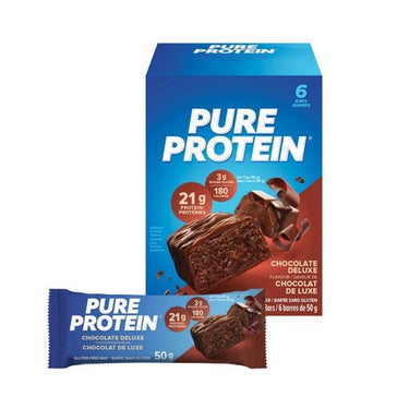 Pure Protein, Chocolate Deluxe Protein Bar, 50 Grams (Case Of 6)