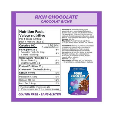 Pure Protein, Rich Chocolate Protein Powder, 907 Grams (Case Of 2)