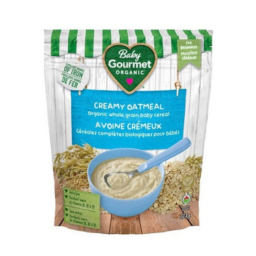 Creamy Oatmeal Organic Wholegrain Baby Cereal For Beginners 227 Grams (Case Of 6) by Baby Gourmet