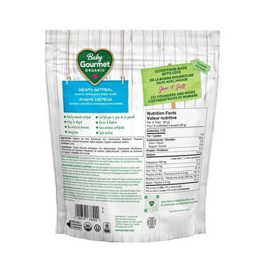 Baby Gourmet, Creamy Oatmeal Organic Wholegrain Baby Cereal For Beginners, 227 Grams (Case Of 6)