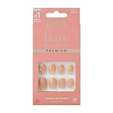 Bare But Better Press On Nails Stay Beige 30 Count (Case Of 2) by KISS Products