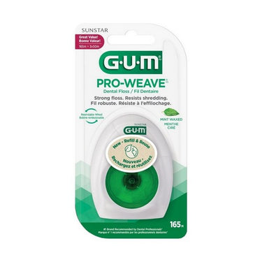 Proweave Dental Floss Mint Waxed 165 Meter 1 Count by Sunstar Gum