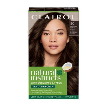 Natural Instincts 5C Brass Free Medium Brown 1 Count by Clairol Nice N Easy