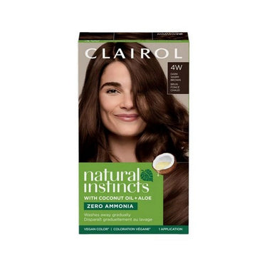 Natural Instincts Demi Permanent Hair Color Creme 4W Dark Warm Brown 1 Count by Clairol Nice N Easy