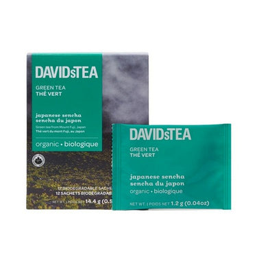 Japanese Sencha Green Tea Sachets 12 Count (Case Of 6) by DavidsTea