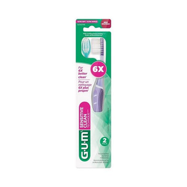 Clean Technique Toothbrushes Ultrasoft Bristles 2 Count by Sunstar Gum
