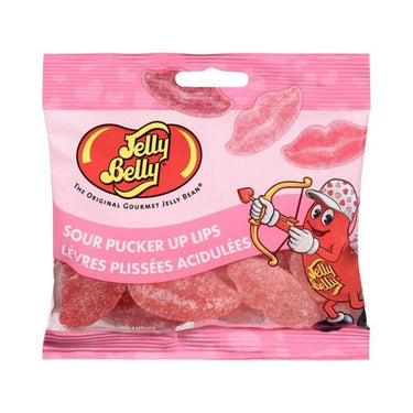 Grab And Go Bag Sour Pucker Lips 79 Grams (Case Of 12) by Jelly Belly