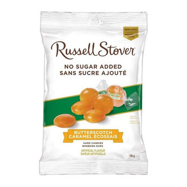 No Sugar Added Butterscotch Hard Candy 150 Grams (Case Of 12) by Russell Stover