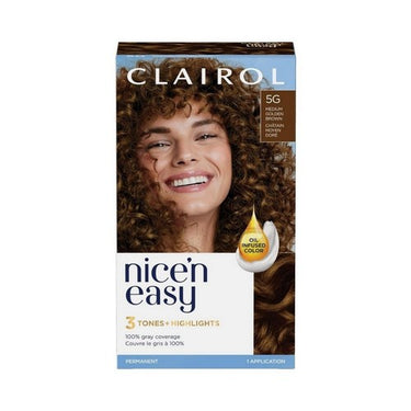 Root Touch Up Permanent Dye 5G Medium Golden Brown Hair Color 1 Count by Clairol Nice N Easy