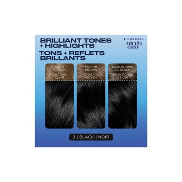 Clairol Nice N Easy, Root Touch Up Permanent Dye 2 Black Hair Color, 1 Count