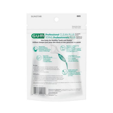 Sunstar Gum, Professional Clean Plus Flosser Picks, 60 Count