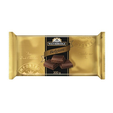 Belgian Dark Chocolate Bar 300 Grams (Case Of 12) by Waterbridge
