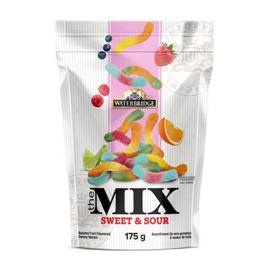 The Mix Sweet And Sour Gummy Worms 175 Grams (Case Of 15) by Waterbridge