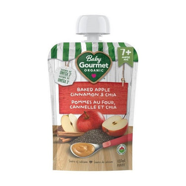 Cinnamon Chia And Baked Apple Flavoured Organic Puree 128 Ml (Case Of 12) by Baby Gourmet