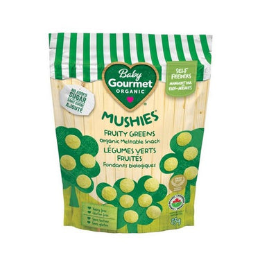 Organic Fruity Greens Snacks For Self Feeders Mushies 23 Grams (Case Of 8) by Baby Gourmet