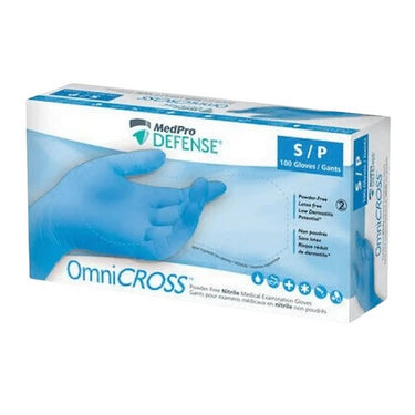 Omnicross Powder Free Nitrile Medical Examination Gloves Small 100 Count by MedPro