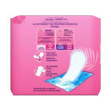 Unscented Thin Pantiliners 120 Count by Always