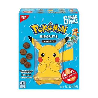 Cocoa Flavoured Pokemon Cookies 150 Grams (Case Of 12) by Christie