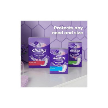 Anti Bunch Xtra Protection Daily Liners 136 Count by Always