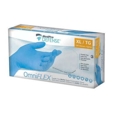 Omnicross Powder Free Nitrile Medical Examination Gloves Extra Large 100 Count by MedPro