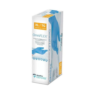 Omnicross Powder Free Nitrile Medical Examination Gloves Extra Large 100 Count by MedPro