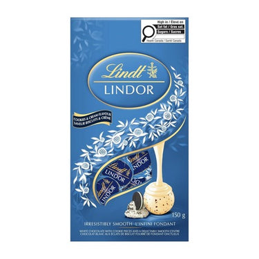 Cookies And Cream Flavour White Chocolate Truffles Bag 150 Grams (Case Of 18) by Lindt